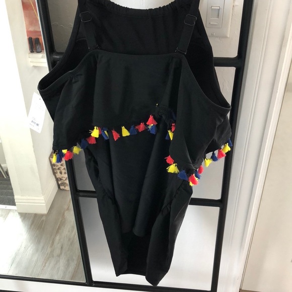 NWT Lane Bryant 20W Flounce Swim Tankini Top - Picture 6 of 7